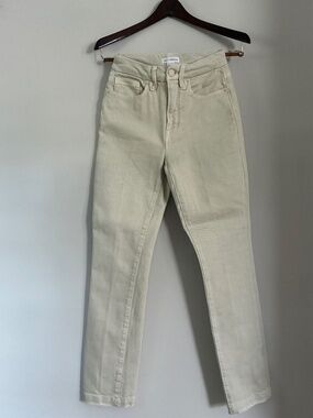 Good American off-white denim jeans size 0